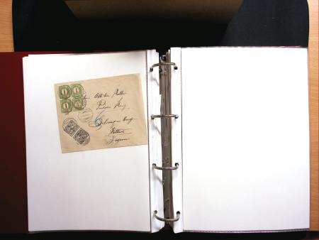 1878-1970 Sammlung NACHPORTOMARKEN in zwei Steckbüchern,