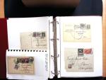 1878-1970 Sammlung NACHPORTOMARKEN in zwei Steckbüchern,