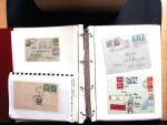 1878-1970 Sammlung NACHPORTOMARKEN in zwei Steckbüchern,