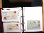 1878-1970 Sammlung NACHPORTOMARKEN in zwei Steckbüchern,