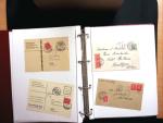 1878-1970 Sammlung NACHPORTOMARKEN in zwei Steckbüchern,