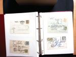 1878-1970 Sammlung NACHPORTOMARKEN in zwei Steckbüchern,