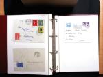 1878-1970 Sammlung NACHPORTOMARKEN in zwei Steckbüchern,