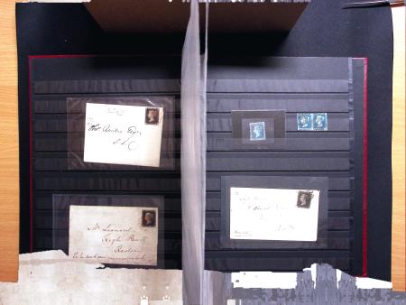 1840-1940 Selection with value in Penny Black covers