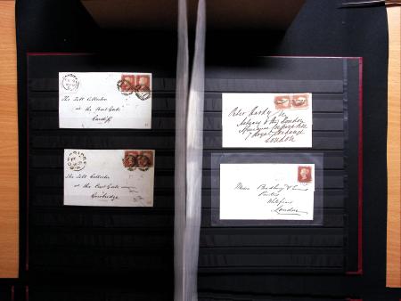 1840-1940 Selection with value in Penny Black covers