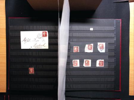 1840-1940 Selection with value in Penny Black covers