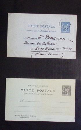 1880-1990, Collection de plus 1000 entiers postaux