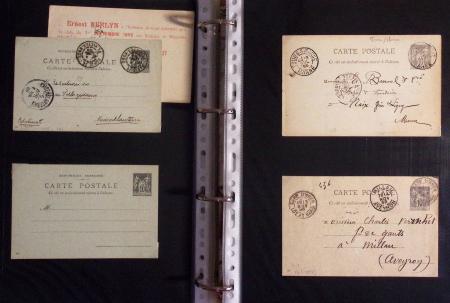 1880-1990, Collection de plus 1000 entiers postaux