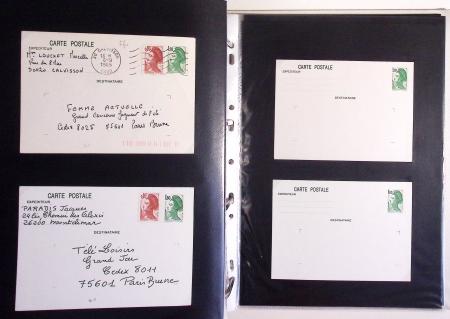 1880-1990, Collection de plus 1000 entiers postaux