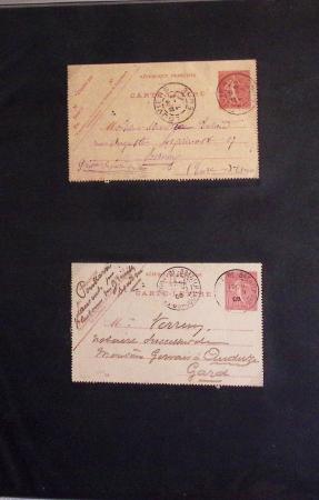 1880-1990, Collection de plus 1000 entiers postaux