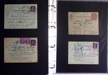 1880-1990, Collection de plus 1000 entiers postaux