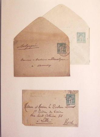 1880-1990, Collection de plus 1000 entiers postaux