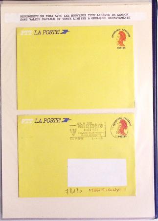1880-1990, Collection de plus 1000 entiers postaux