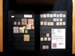 1868-81 TELEGRAPHENMARKEN-Sammlung auf drei Steckalbumseiten,