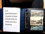 1900-50 Partie mit 593 Bildpostkarten in 3 Steckbüchern, meistens Genf und Genfersee, aber auch Basel, Tessin, usw., bitte siehe auch im Internet