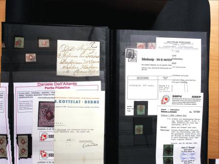1843-1945 Gut ausgebaute Studien-Sammlung Schweiz in