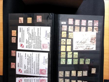 1843-1945 Gut ausgebaute Studien-Sammlung Schweiz in
