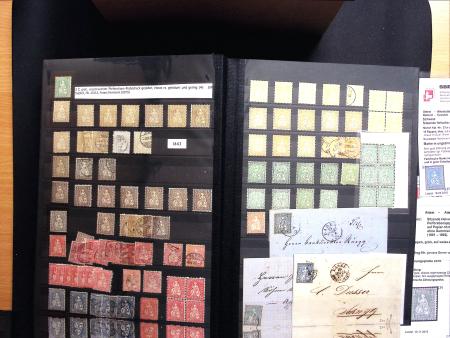 1843-1945 Gut ausgebaute Studien-Sammlung Schweiz in
