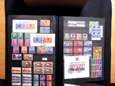 1843-1945 Gut ausgebaute Studien-Sammlung Schweiz in