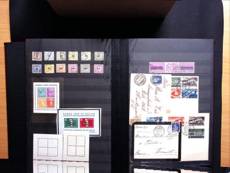 1843-1945 Gut ausgebaute Studien-Sammlung Schweiz in
