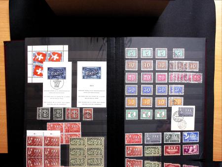 1843-1945 Gut ausgebaute Studien-Sammlung Schweiz in