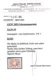 Waadt 5C, farbintensiv und sehr gut gerandet, mit roter