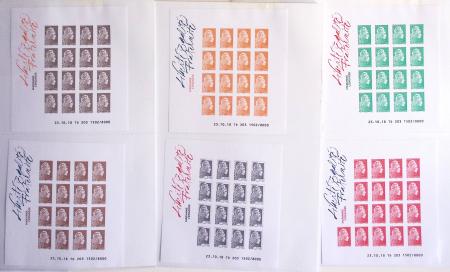 1950-2021, Collection de France en 13 classeurs Davo,
