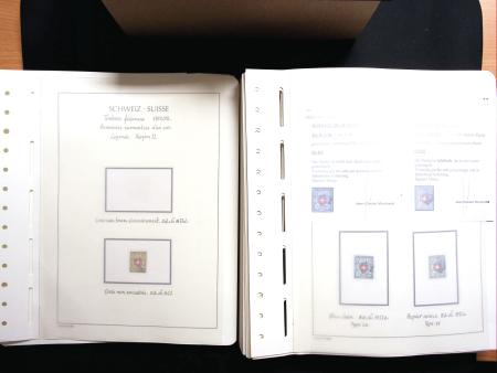 1843-2013 Reichhaltige Sammlung Schweiz in 8 Leuchtturm