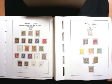 1843-2013 Reichhaltige Sammlung Schweiz in 8 Leuchtturm