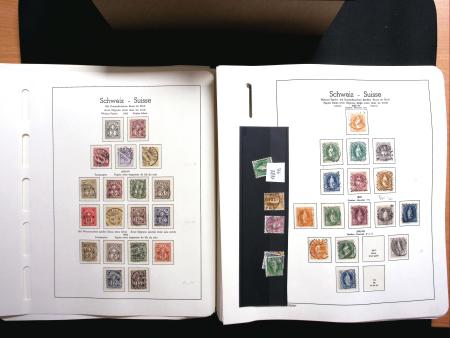 1843-2013 Reichhaltige Sammlung Schweiz in 8 Leuchtturm