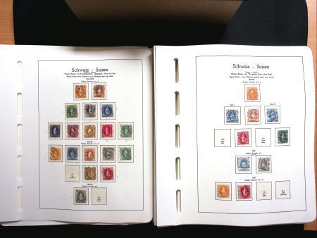 1843-2013 Reichhaltige Sammlung Schweiz in 8 Leuchtturm