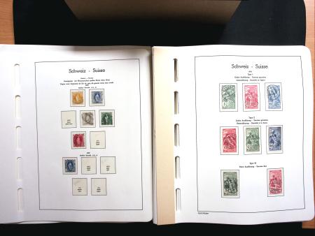 1843-2013 Reichhaltige Sammlung Schweiz in 8 Leuchtturm