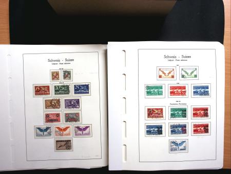 1843-2013 Reichhaltige Sammlung Schweiz in 8 Leuchtturm