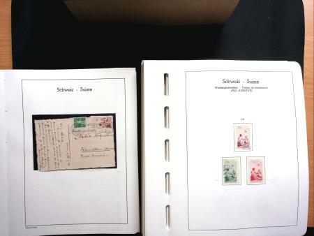 1843-2013 Reichhaltige Sammlung Schweiz in 8 Leuchtturm