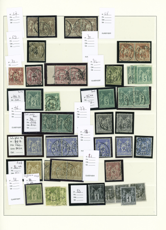 1849-1937, Très belle collection de France en un volume,