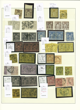 1849-1937, Très belle collection de France en un volume,