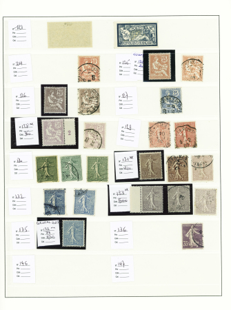 1849-1937, Très belle collection de France en un volume,