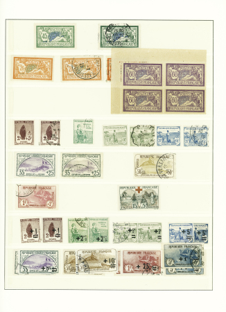 1849-1937, Très belle collection de France en un volume,