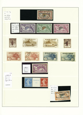 1849-1937, Très belle collection de France en un volume,