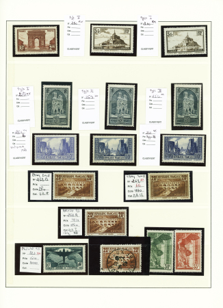 1849-1937, Très belle collection de France en un volume,