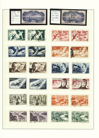 1849-1937, Très belle collection de France en un volume,