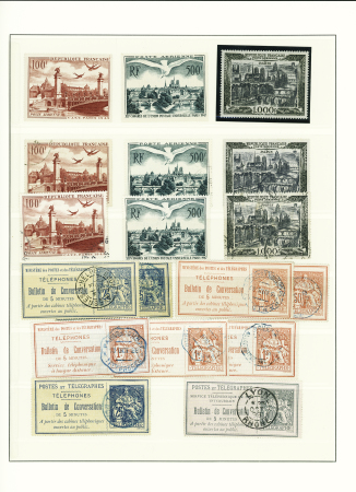 1849-1937, Très belle collection de France en un volume,