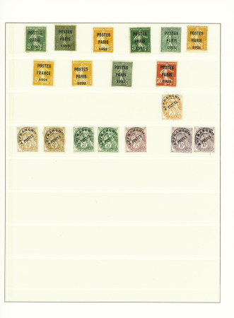 1849-1937, Très belle collection de France en un volume,