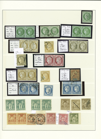 1849-1937, Très belle collection de France en un volume,