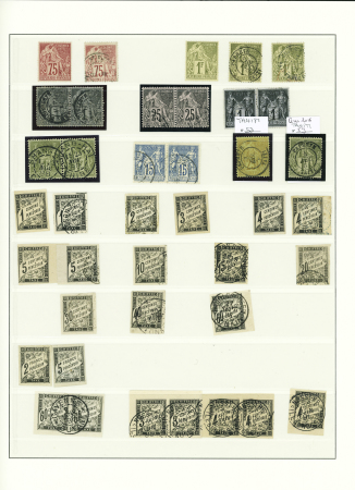 1849-1937, Très belle collection de France en un volume,