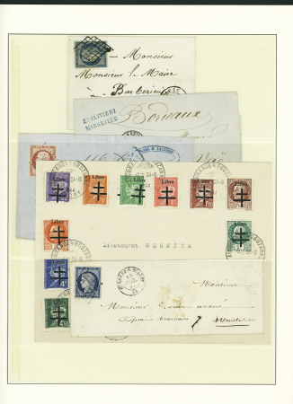 1849-1937, Très belle collection de France en un volume,
