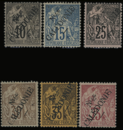 N°25, 26, 29, 30, 31, 33, Les 6 valeurs neuf * (N°25