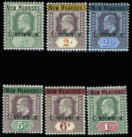 N°6/11 Les 6 valeurs, neuf *, (N°11 signé Calves) TB