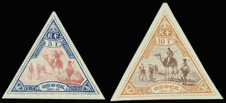 N°61/62 5fr bleu et 10fr orange lilas, neuf *, TB