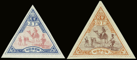 N°61/62 5fr bleu et 10fr orange lilas, neuf *, TB.